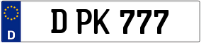 Truck License Plate